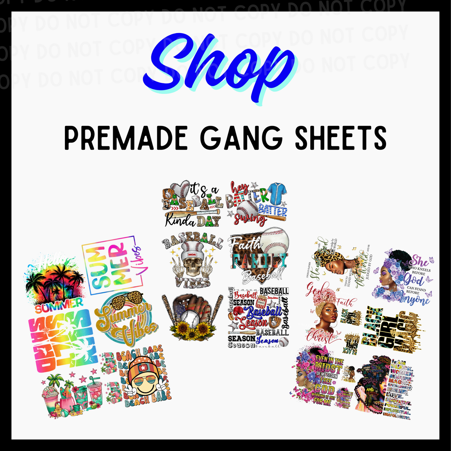 Premade Gang Sheets - Griffin Expressions