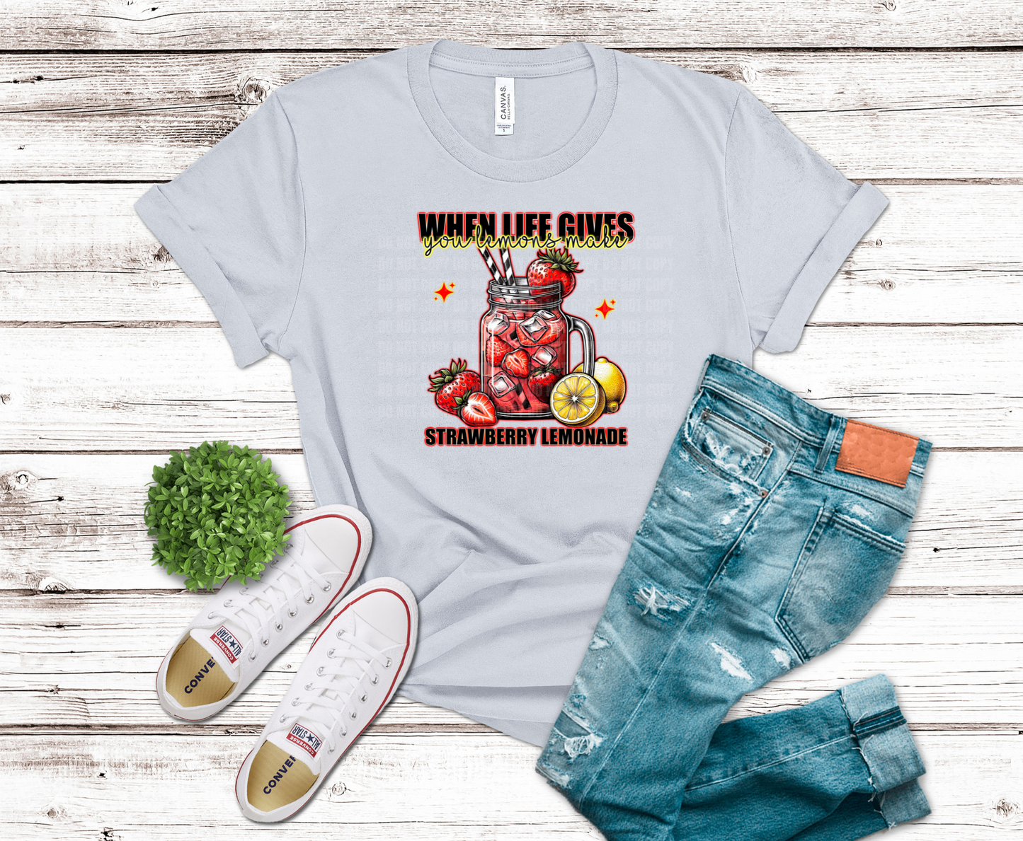 Premade DTF Transfer Gang Sheet For Graphic Tees | Strawberry Lover