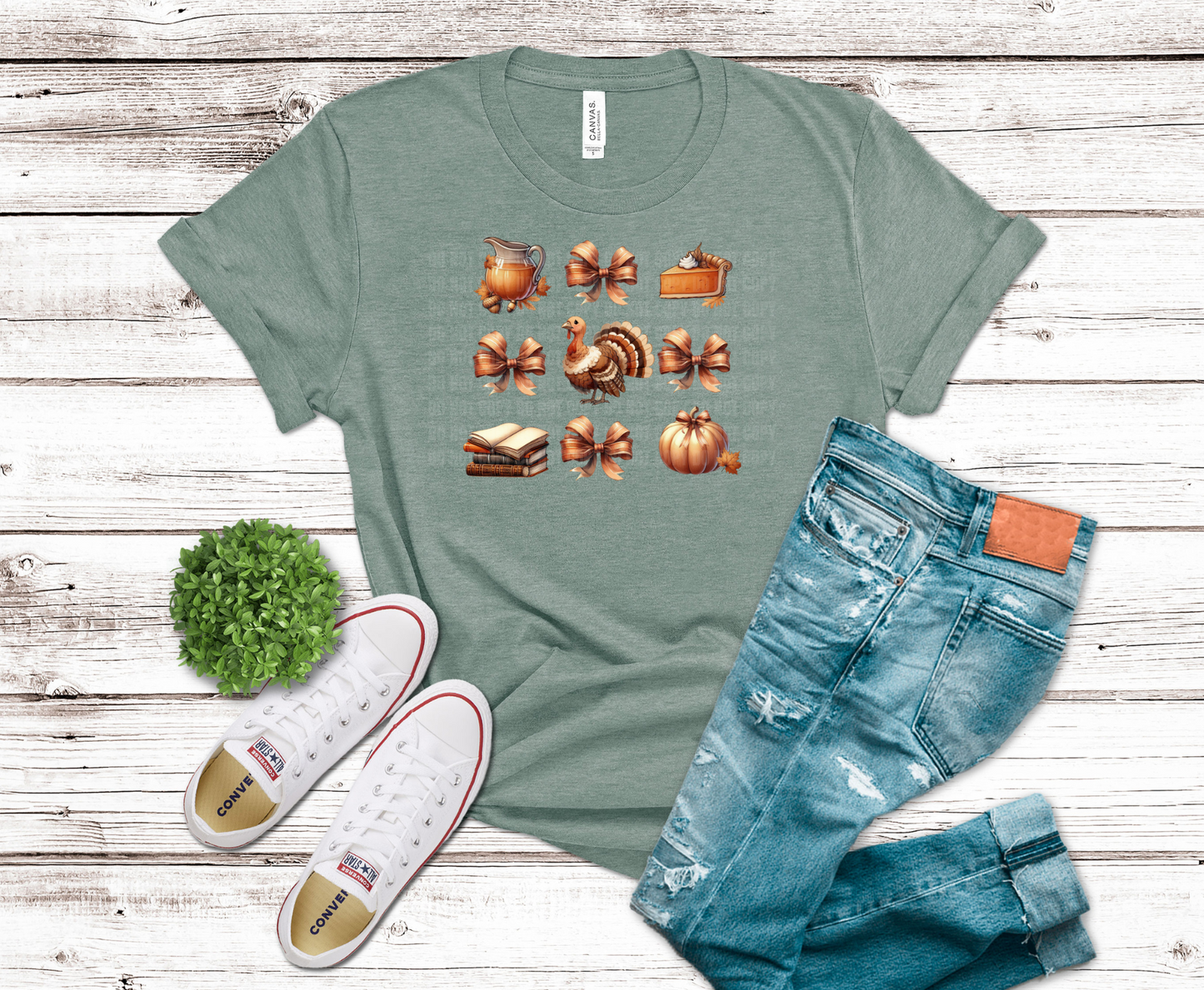 Premade DTF Transfer Gang Sheet For Graphic Tees | Thanksgiving Girl
