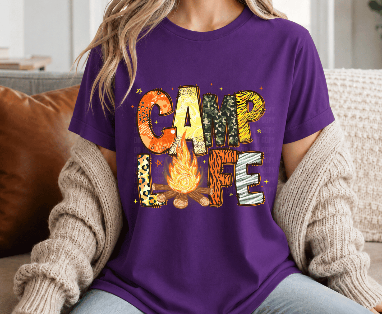 Camping Colors | Premade DTF Transfer Gang Sheet For Graphic Tees