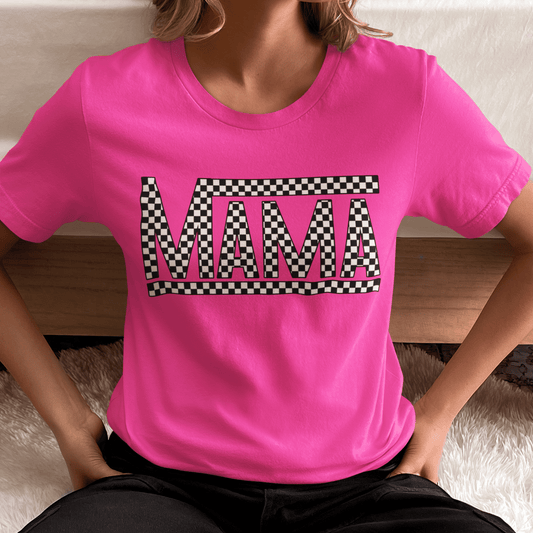 Mama Checkered | Tee - Griffin Expressions