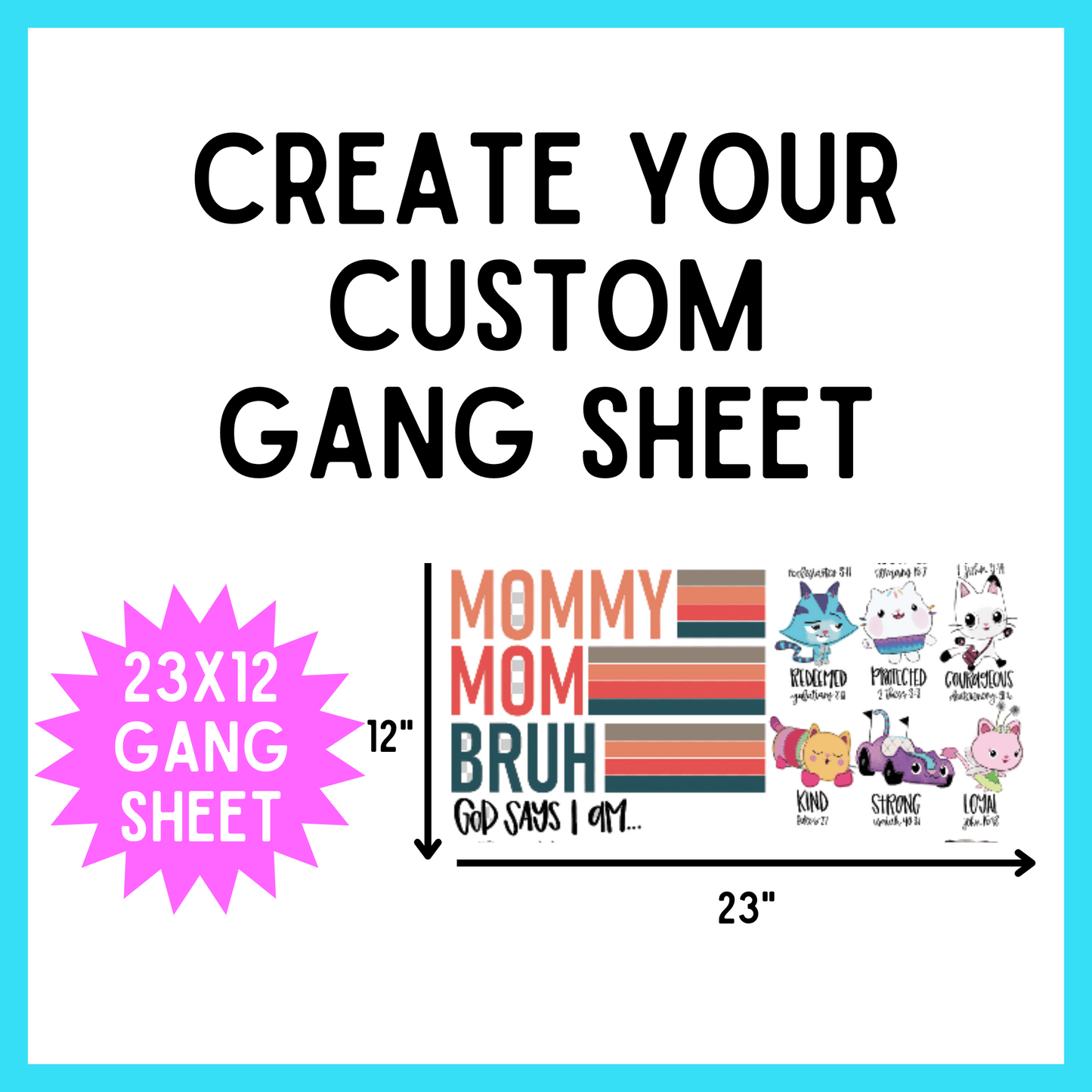 Create Your Own Gang Sheet