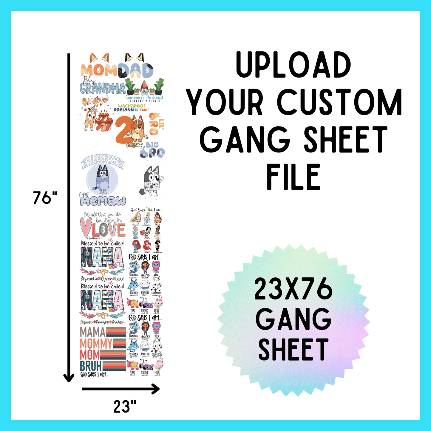 Upload Your Custom Gang Sheet File