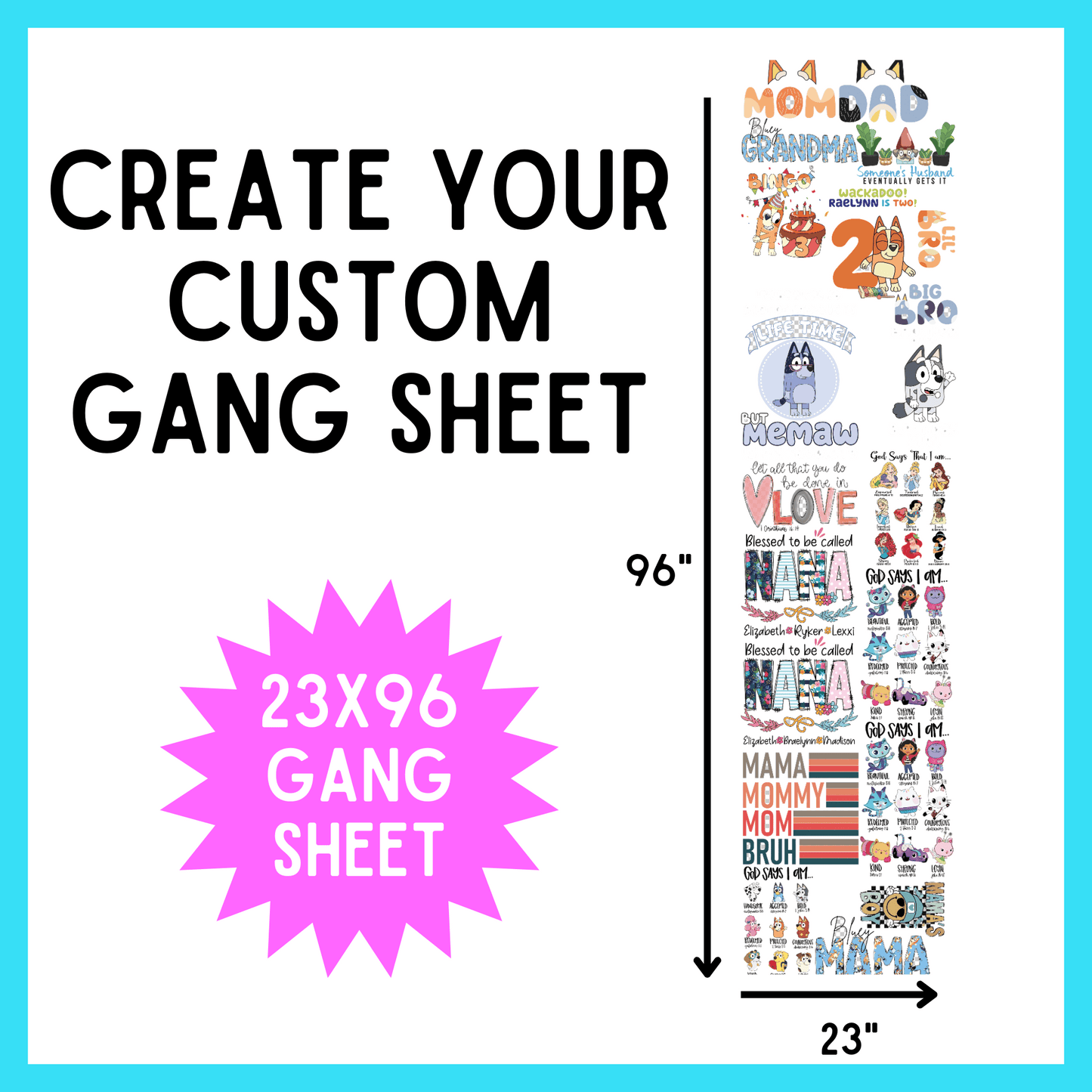 Create Your Gang Sheet | Online Builder