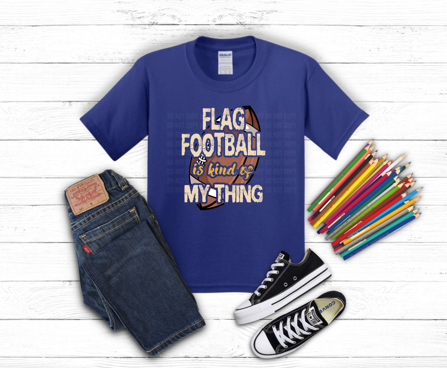 Premade DTF Transfer Gang Sheet For Graphic Tees | Youth Football Boy