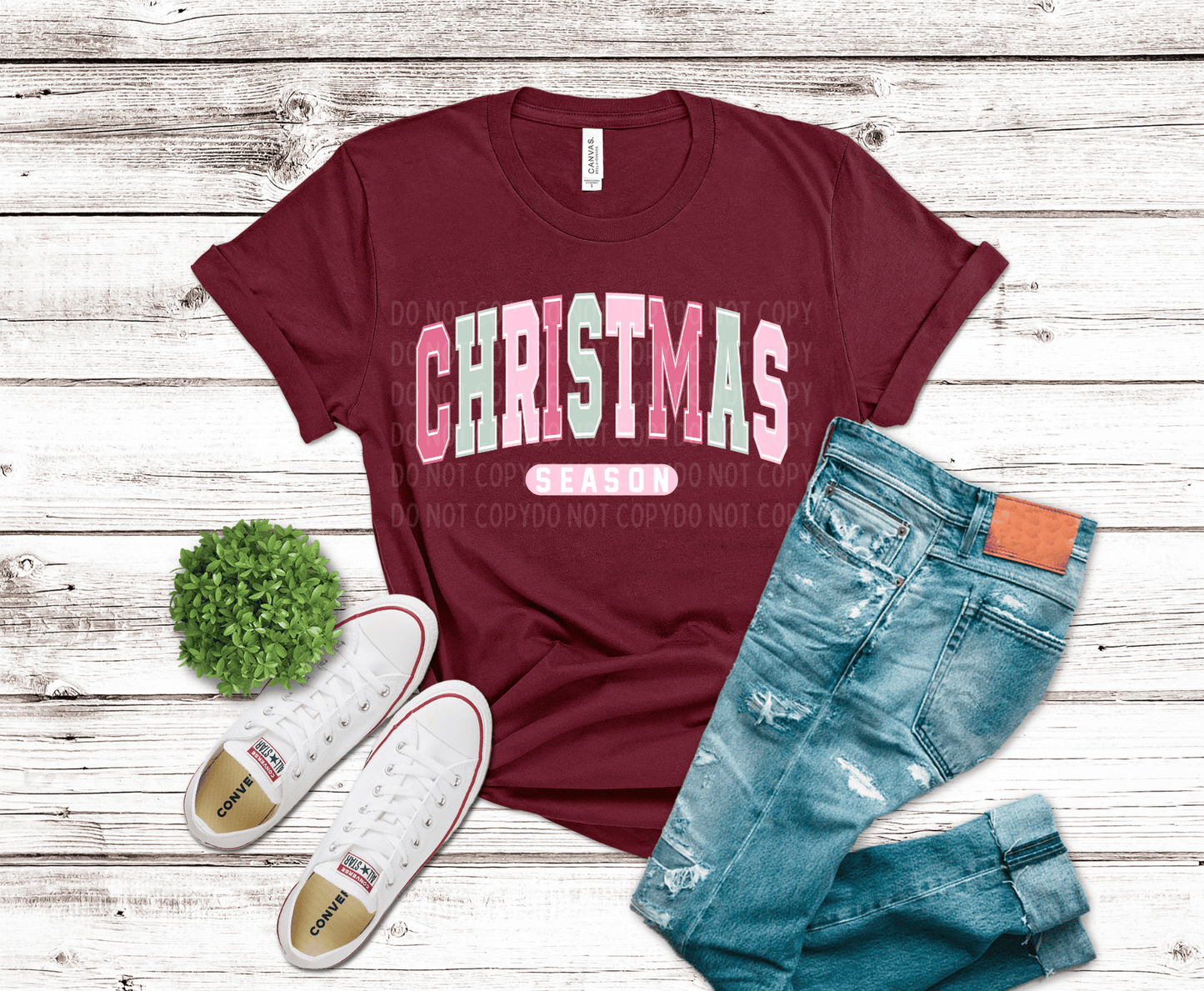 Nice Pink Christmas | Premade DTF Transfer Gang Sheet For Graphic Tees - Griffin Expressions