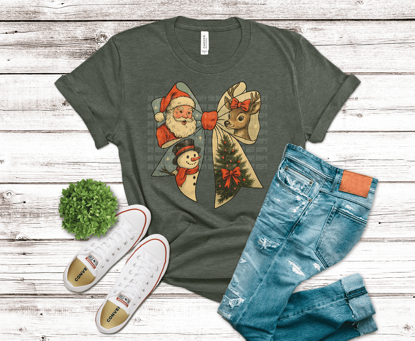 Premade DTF Transfer Gang Sheet For Graphic Tees | Vintage Christmas