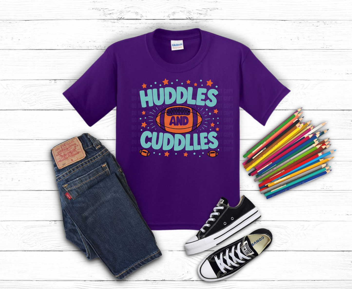 Premade DTF Transfer Gang Sheet For Graphic Tees | Youth Football Boy