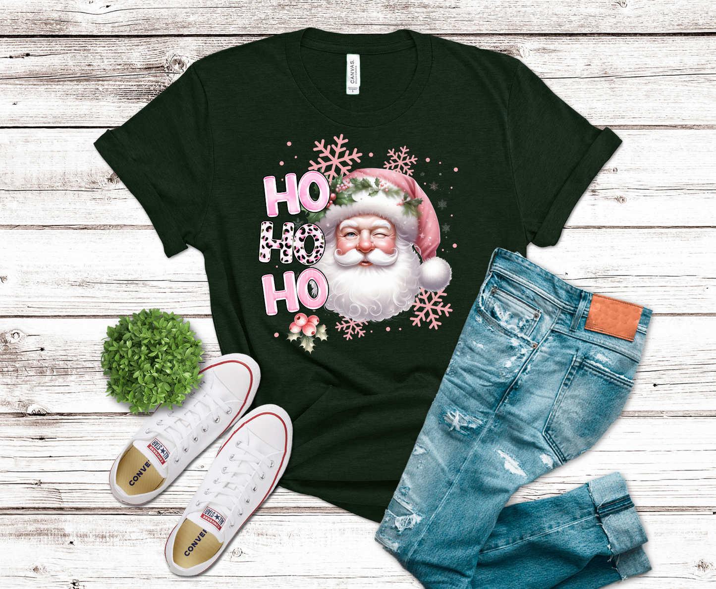 Premade DTF Transfer Gang Sheet For Graphic Tees | Pink Christmas