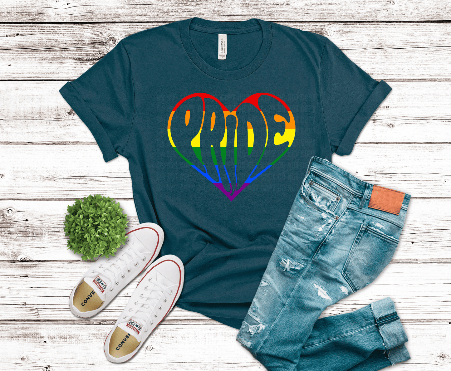 Premade DTF Transfer Gang Sheet For Graphic Tees | Pride Rainbow