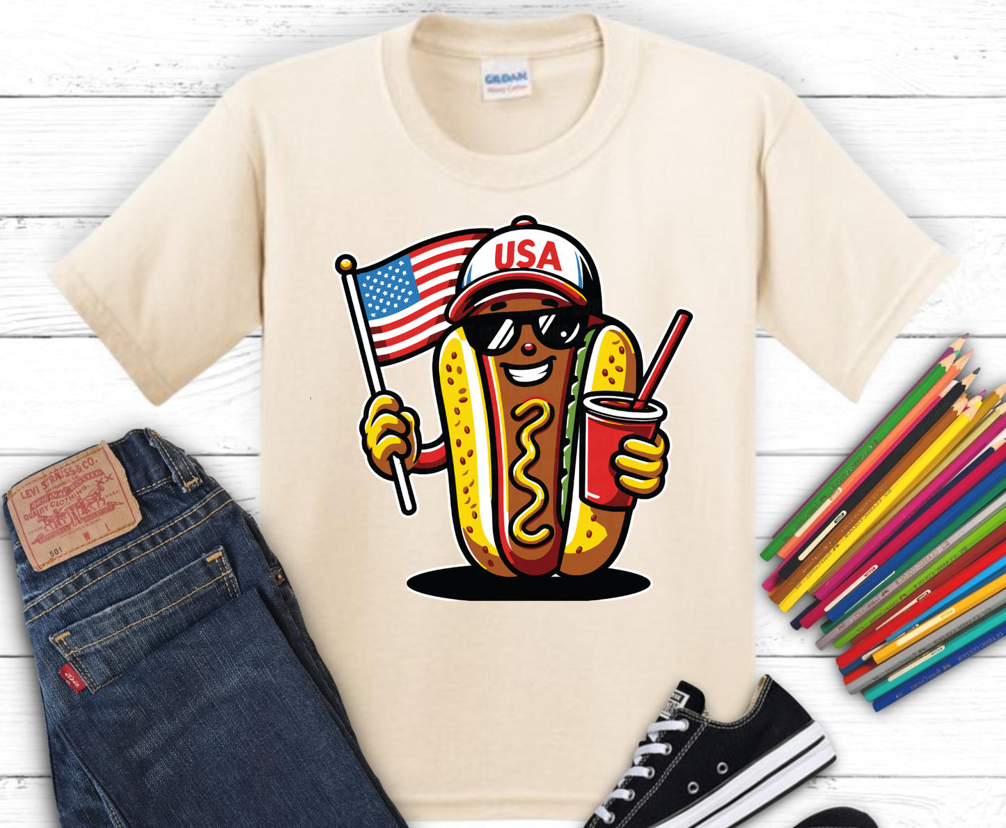 July 4th Youth | Premade DTF Transfer Gang Sheet For Graphic Tees