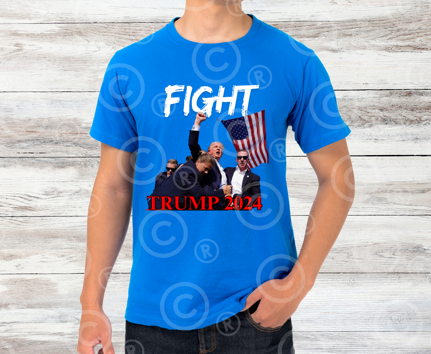 Trump Shot 2024 1 WHITE | DTF - Griffin Expressions