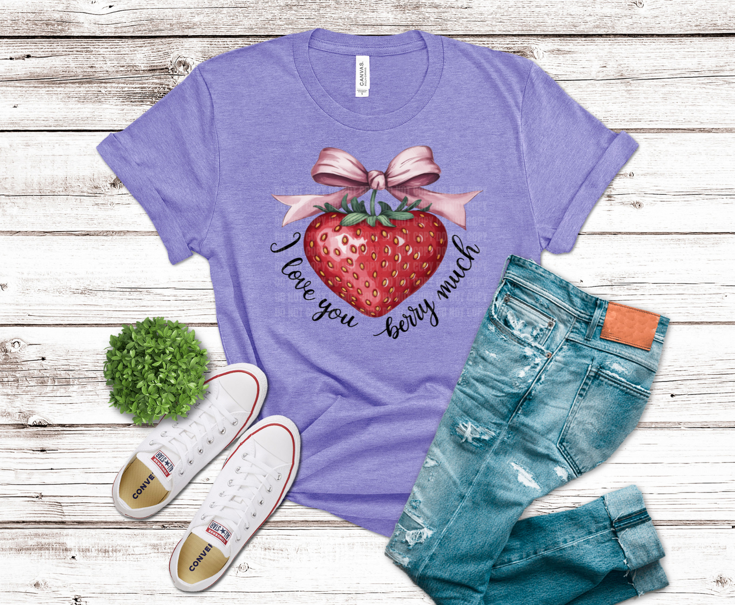 Premade DTF Transfer Gang Sheet For Graphic Tees | Strawberry Lover