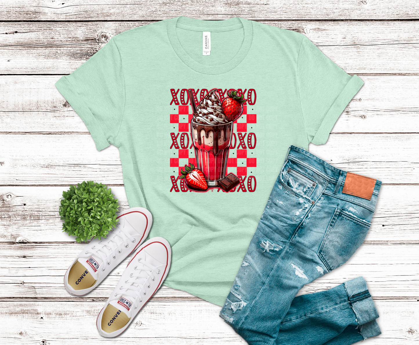 Premade DTF Transfer Gang Sheet For Graphic Tees | Strawberry Lover
