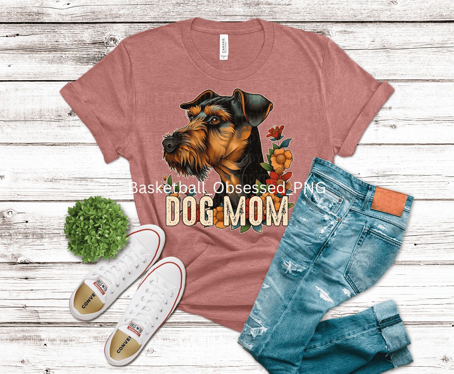 Airedale Terrier Dog Mom | DTF - Griffin Expressions