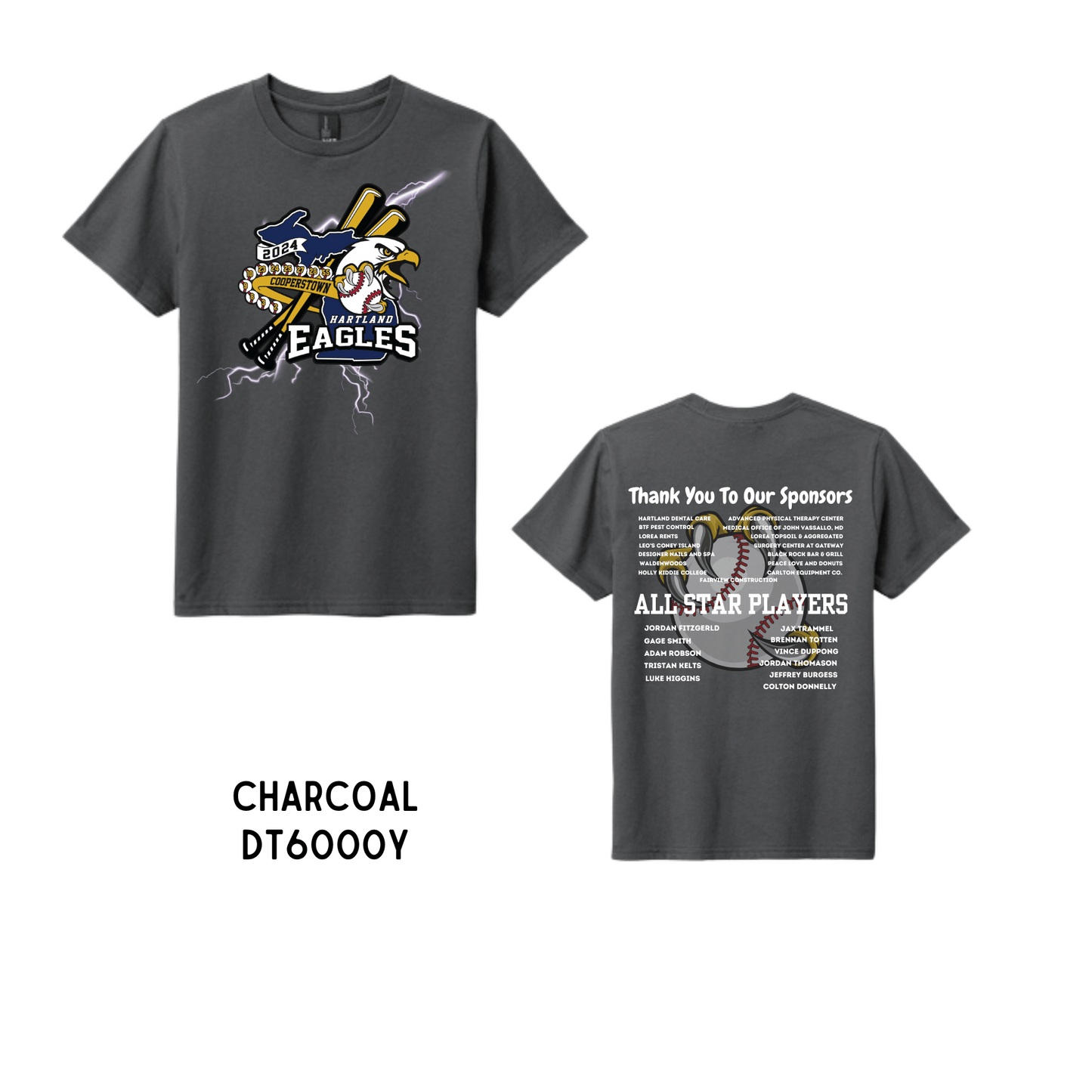 Eagles | Youth Charcoal Gray - Griffin Expressions