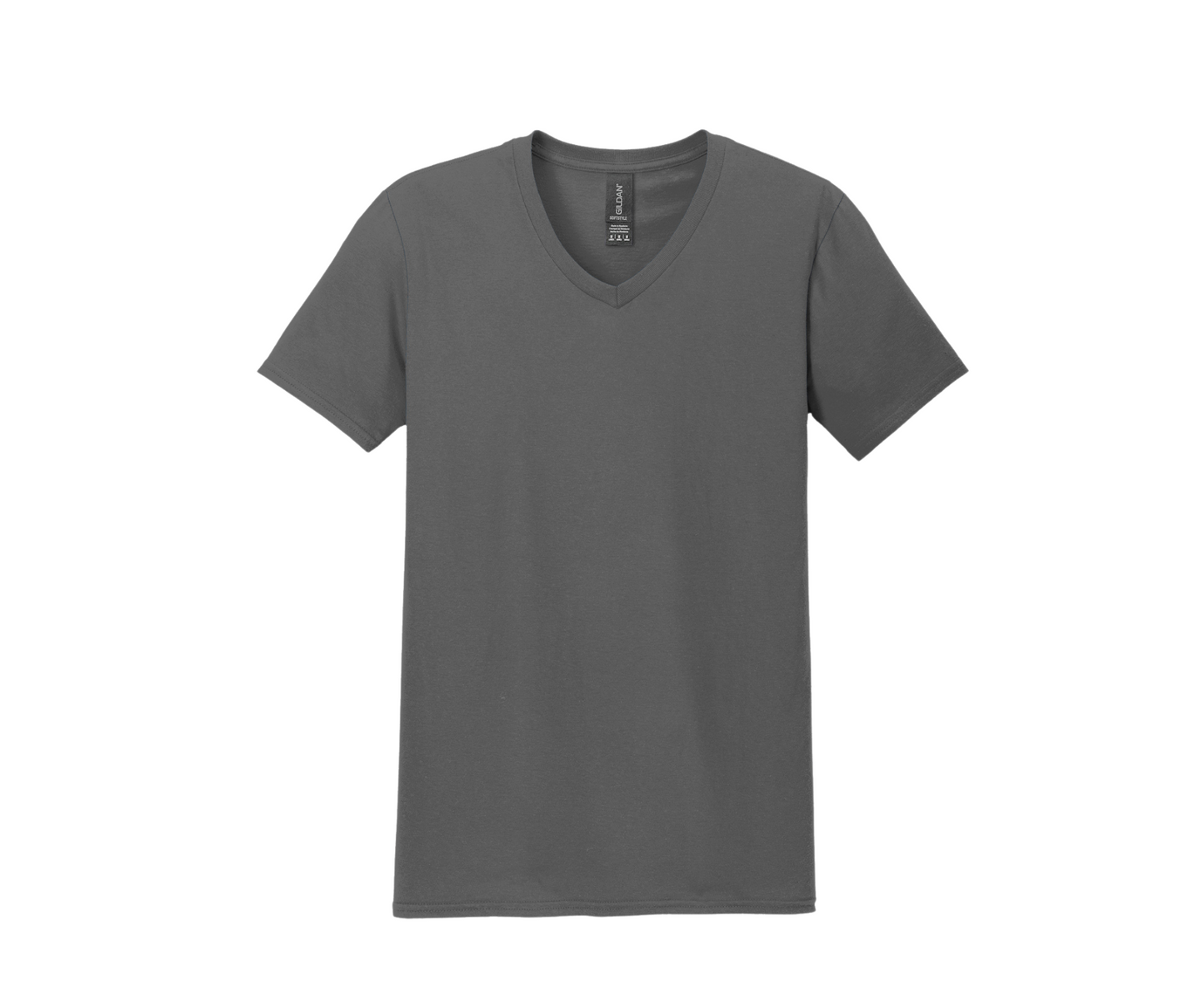 Gildan Softstyle® V-Neck T-Shirt | Charcoal - Griffin Expressions
