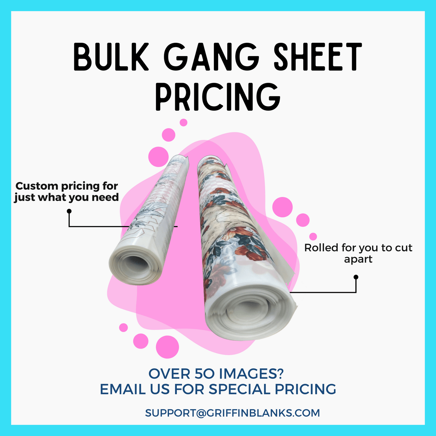 DTF Bulk Gang Sheet Pricing