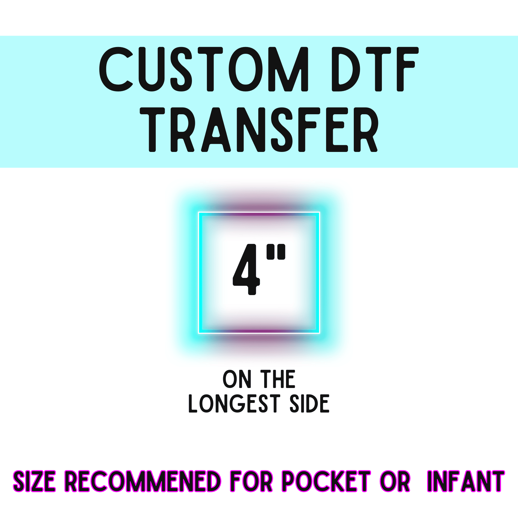 4 Inch Custom DTF Transfer - Griffin Expressions