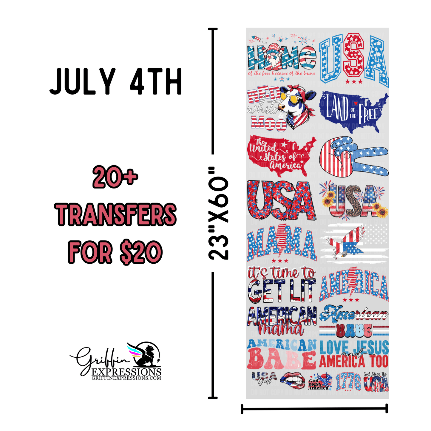 Dollar Deals | July 4th - Griffin Expressions