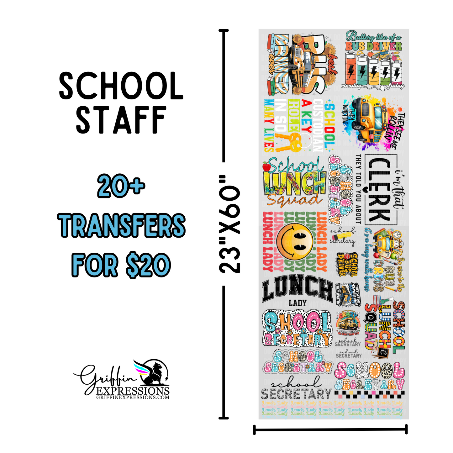 Dollar Deals | School Staff - Griffin Expressions