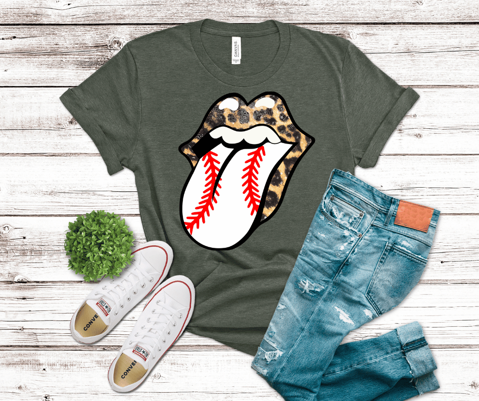 Leopard Baseball Mouth | DTF - Griffin Expressions
