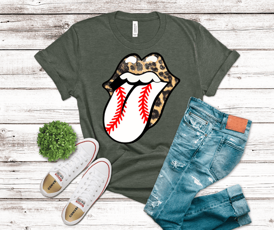 Leopard Baseball Mouth | DTF