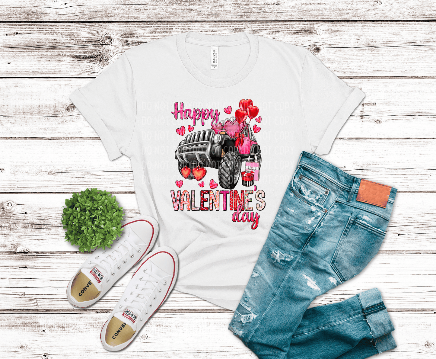 Happy Valentines Jeep | DTF - Griffin Expressions