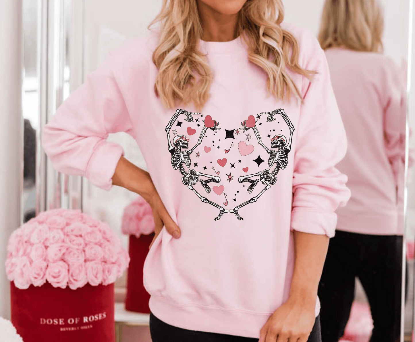Premade DTF Transfer Gang Sheet For Graphic Tees| Skully Valentines