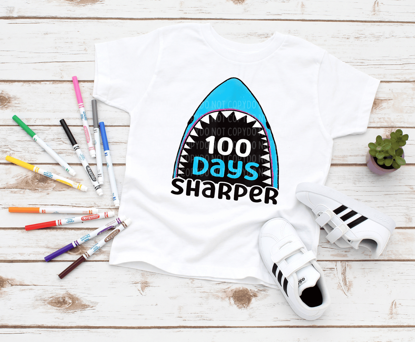 Shark 100 Days Of School | DTF - Griffin Expressions