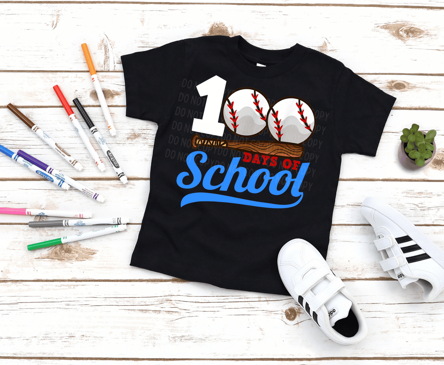 Baseball 100 Days Of School | DTF - Griffin Expressions