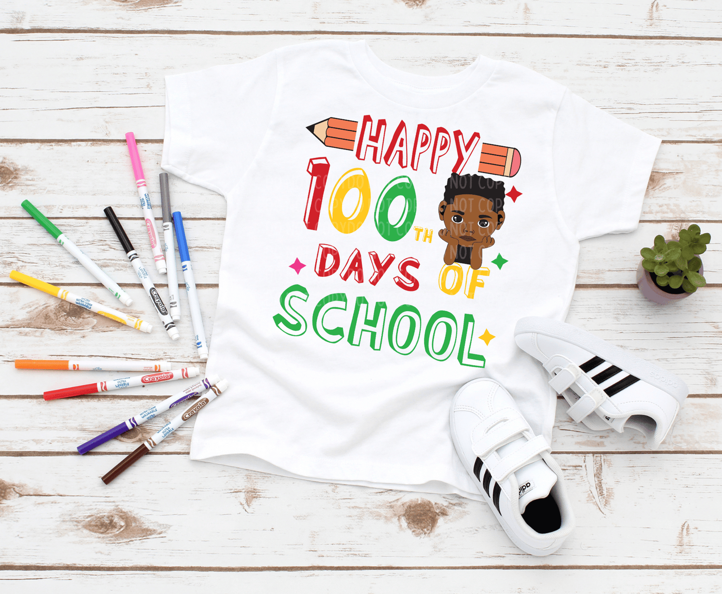 Happy 100th Days Of School Boy | DTF - Griffin Expressions