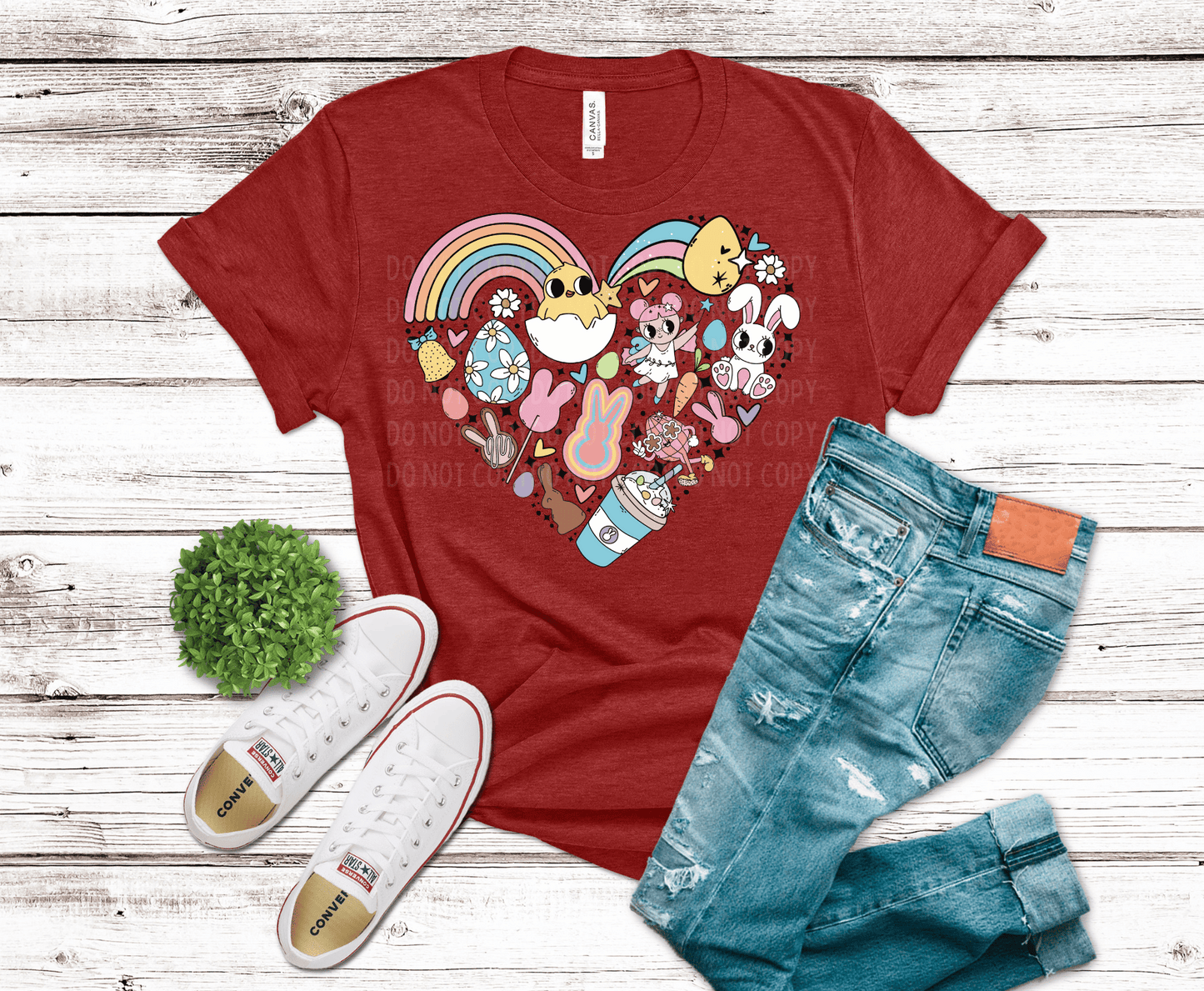 Premade DTF Transfer Gang Sheet For Graphic Tees | Easter Spirit