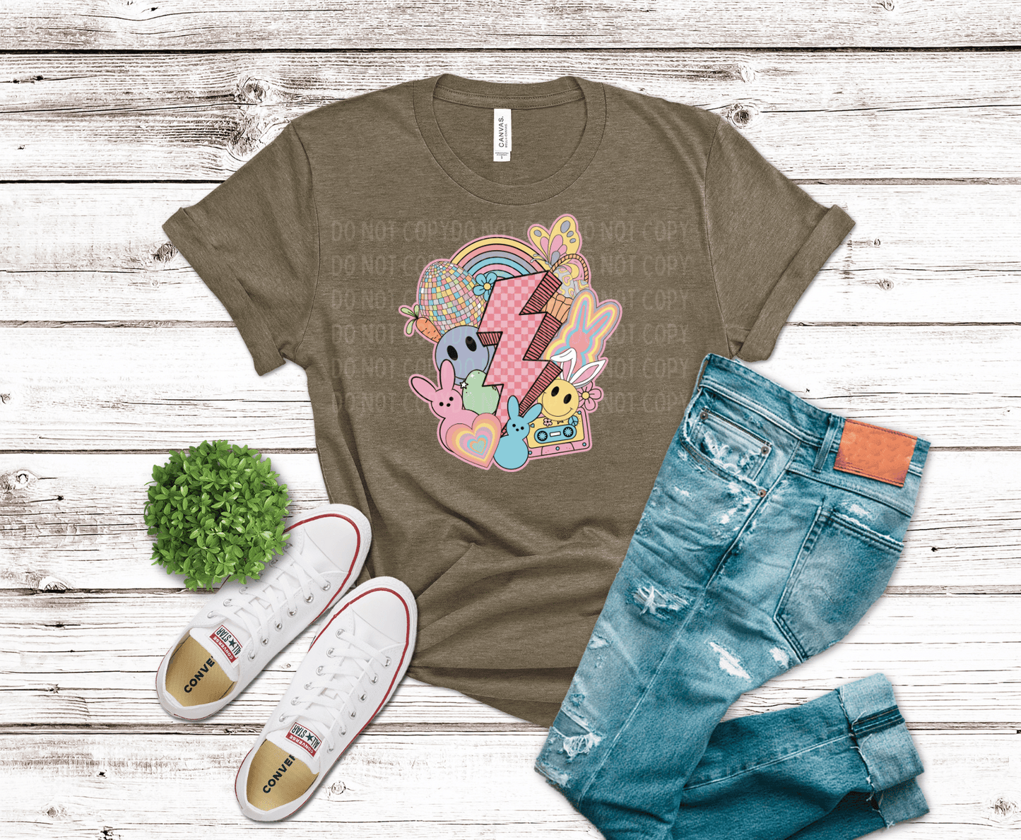 Premade DTF Transfer Gang Sheet For Graphic Tees | Easter Spirit