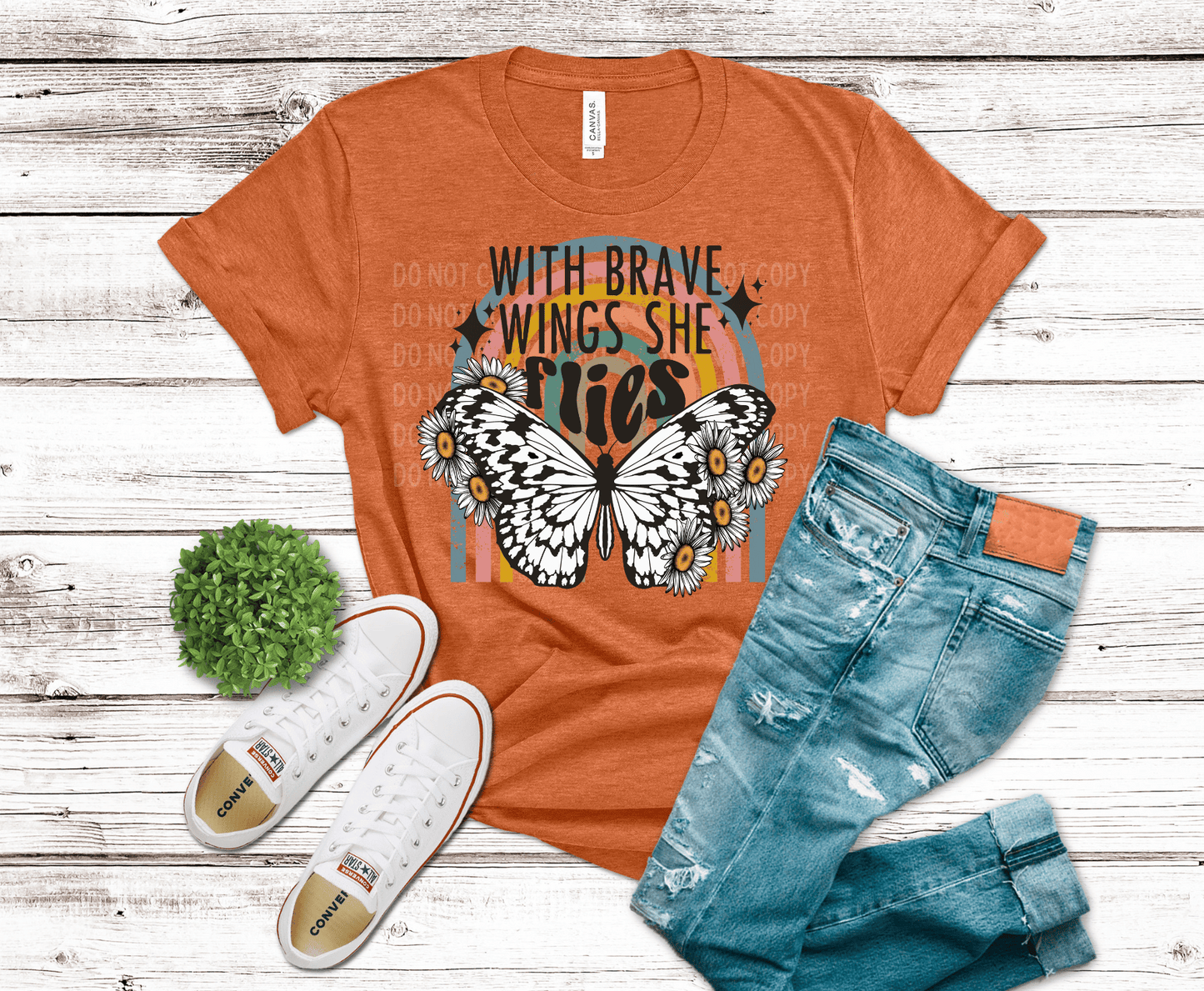 With Brave Wings | DTF - Griffin Expressions