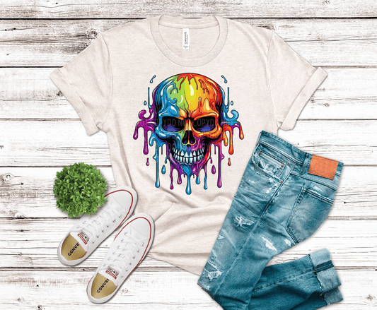 Watercolor Skull | DTF