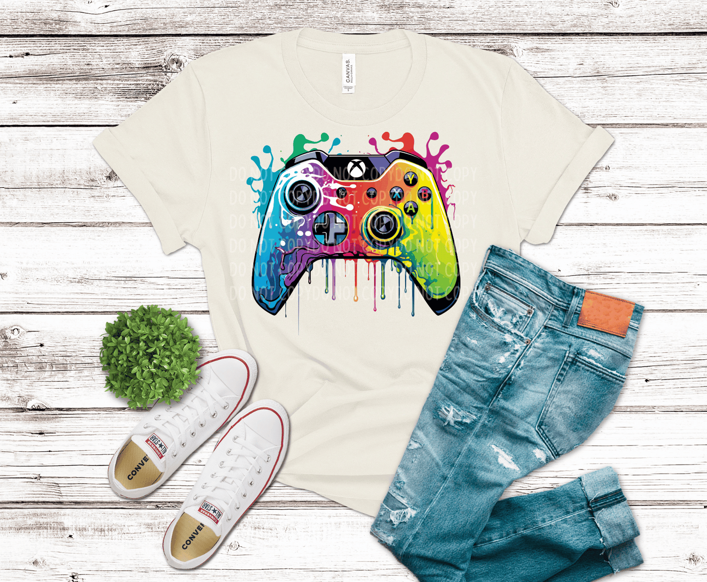 Watercolor Xbox Controller | DTF - Griffin Expressions