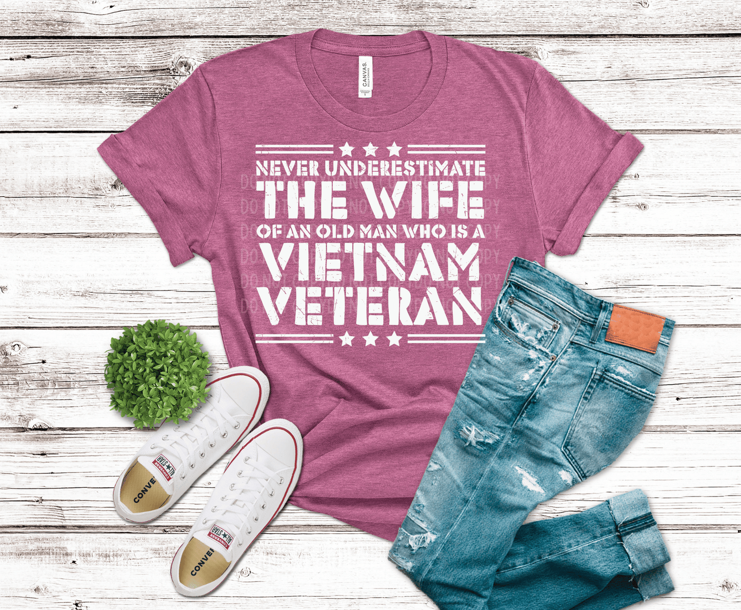 Never Underestimate The Wife Of A Veteran | DTF - Griffin Expressions