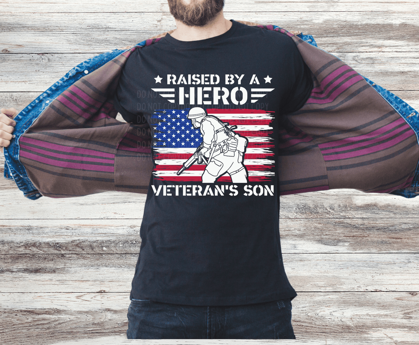 Raised By A Hero Veteran's Son | DTF - Griffin Expressions