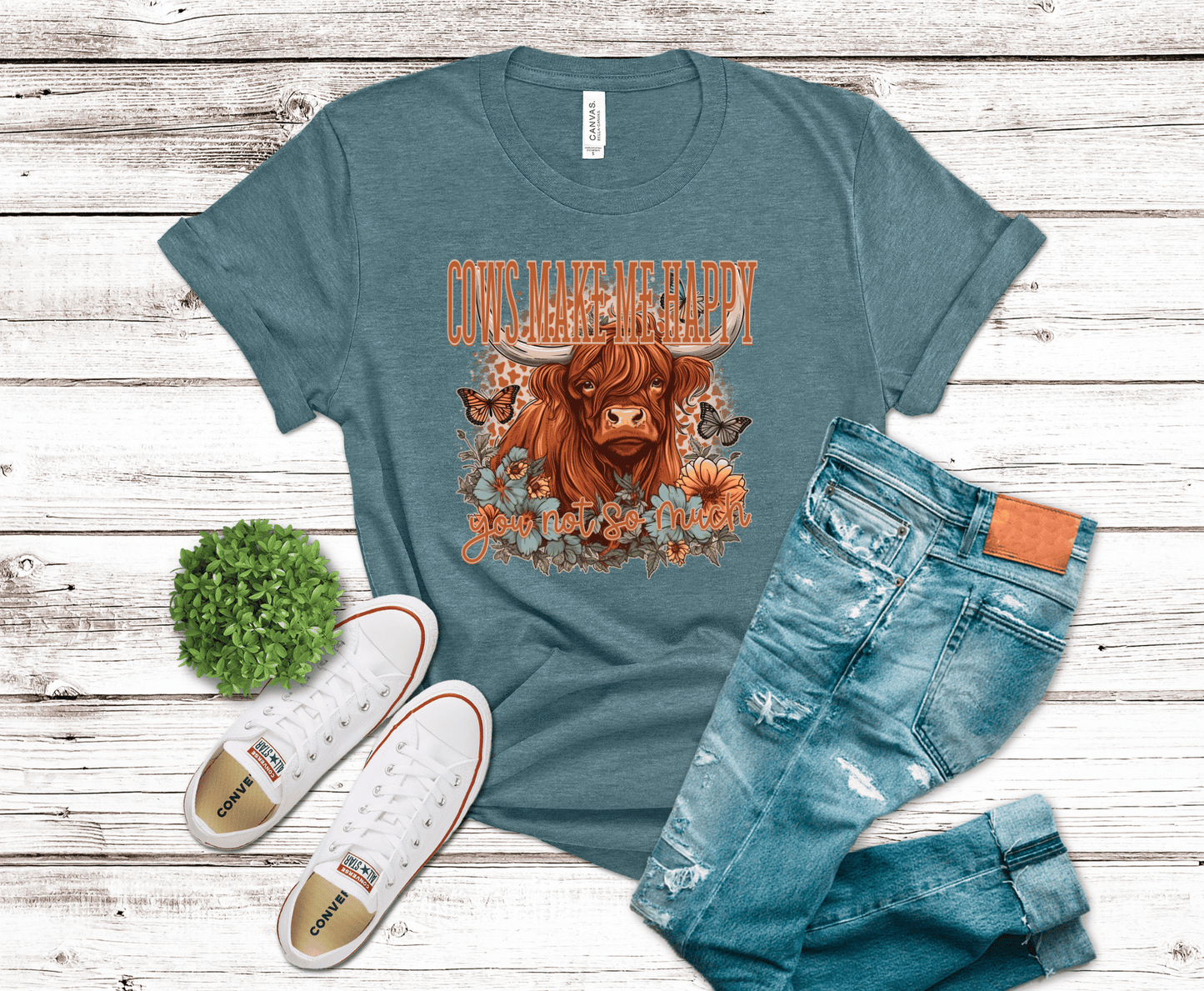 Cows Make Me Happy | DTF - Griffin Expressions