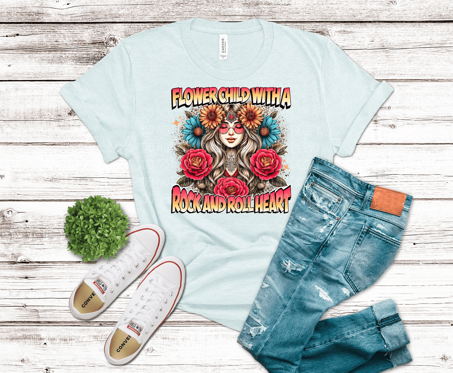 Flower Child Rock&Roll | DTF - Griffin Expressions