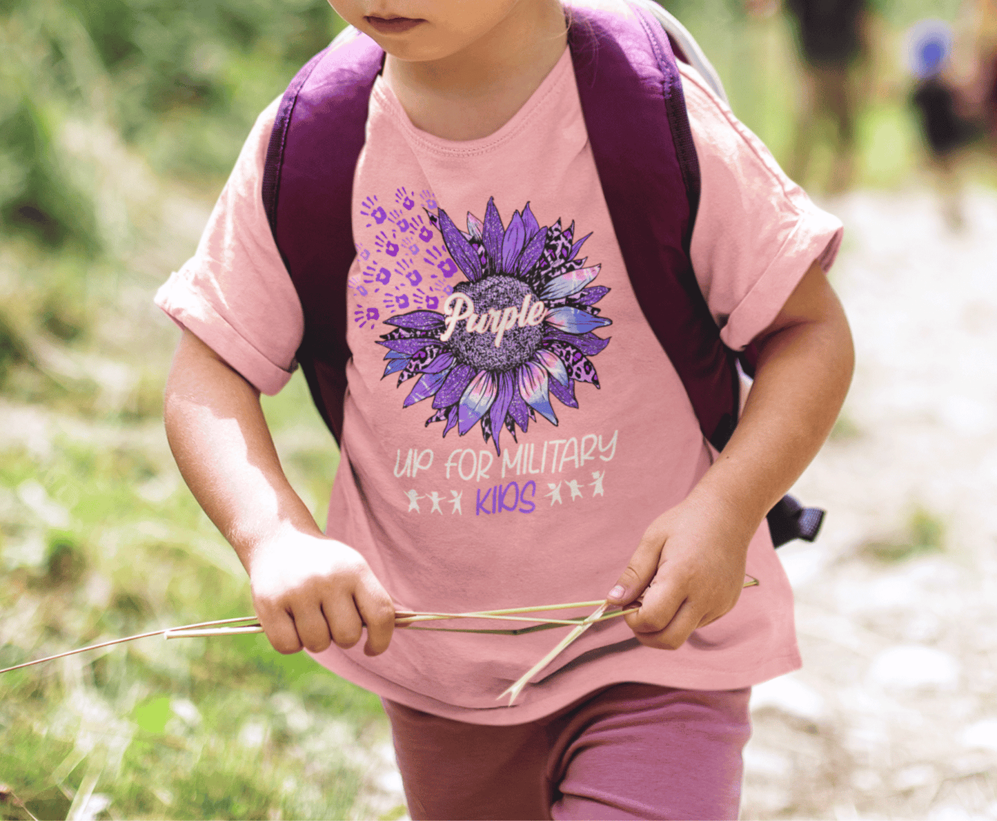 Purple Up Sunflower | DTF - Griffin Expressions