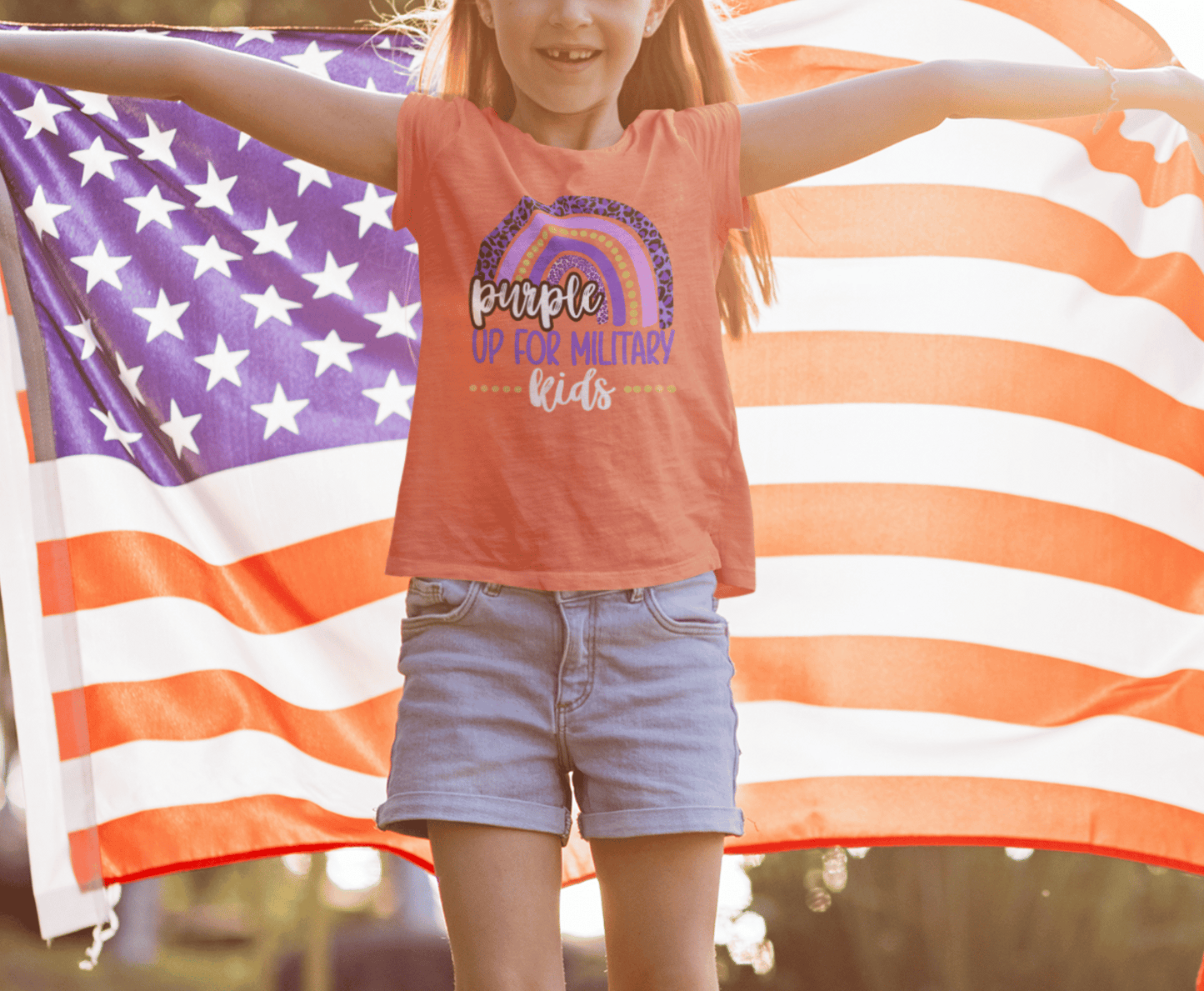 Purple Up Military Rainbow | DTF - Griffin Expressions