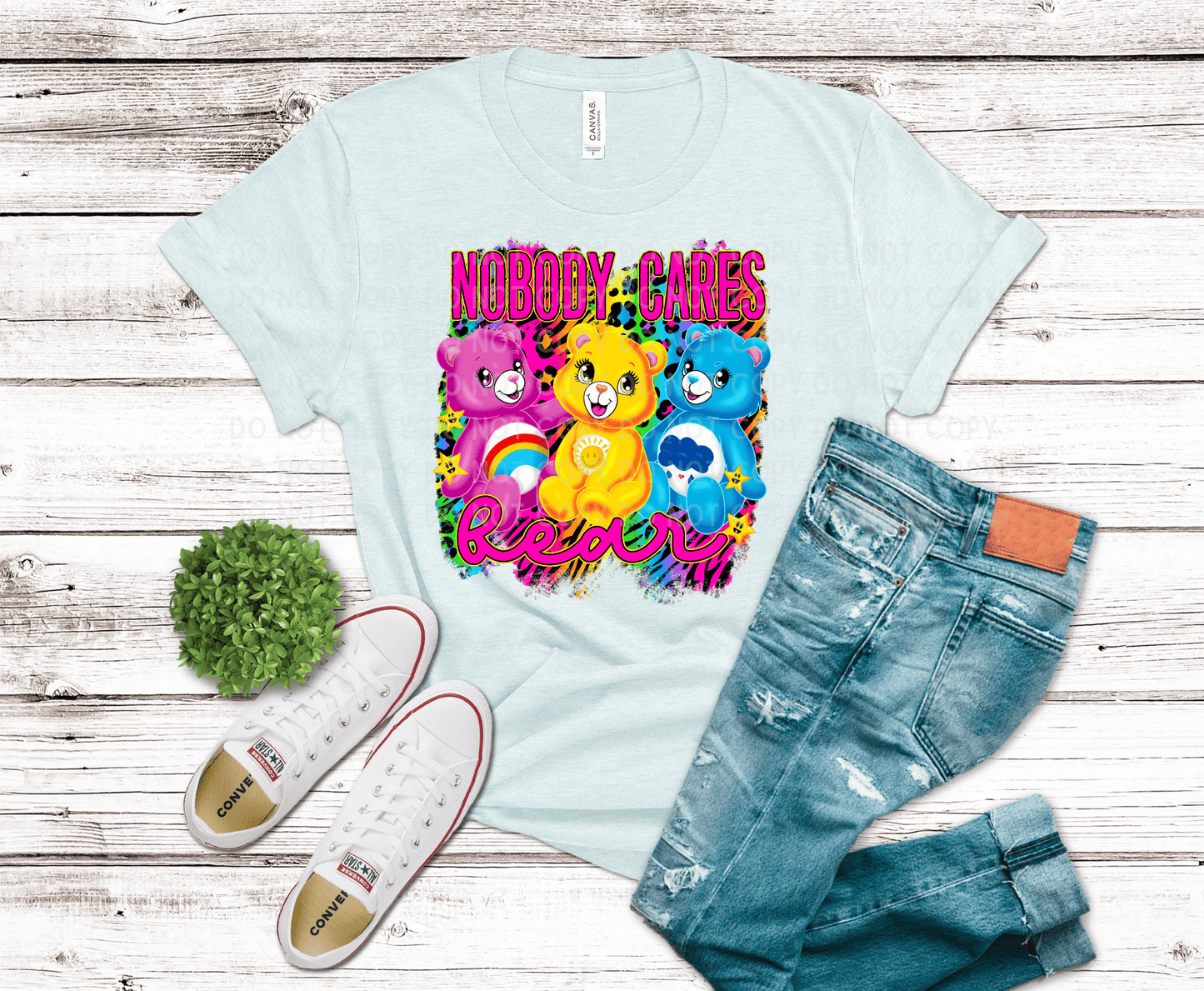 Nobody Cares Bear | DTF - Griffin Expressions