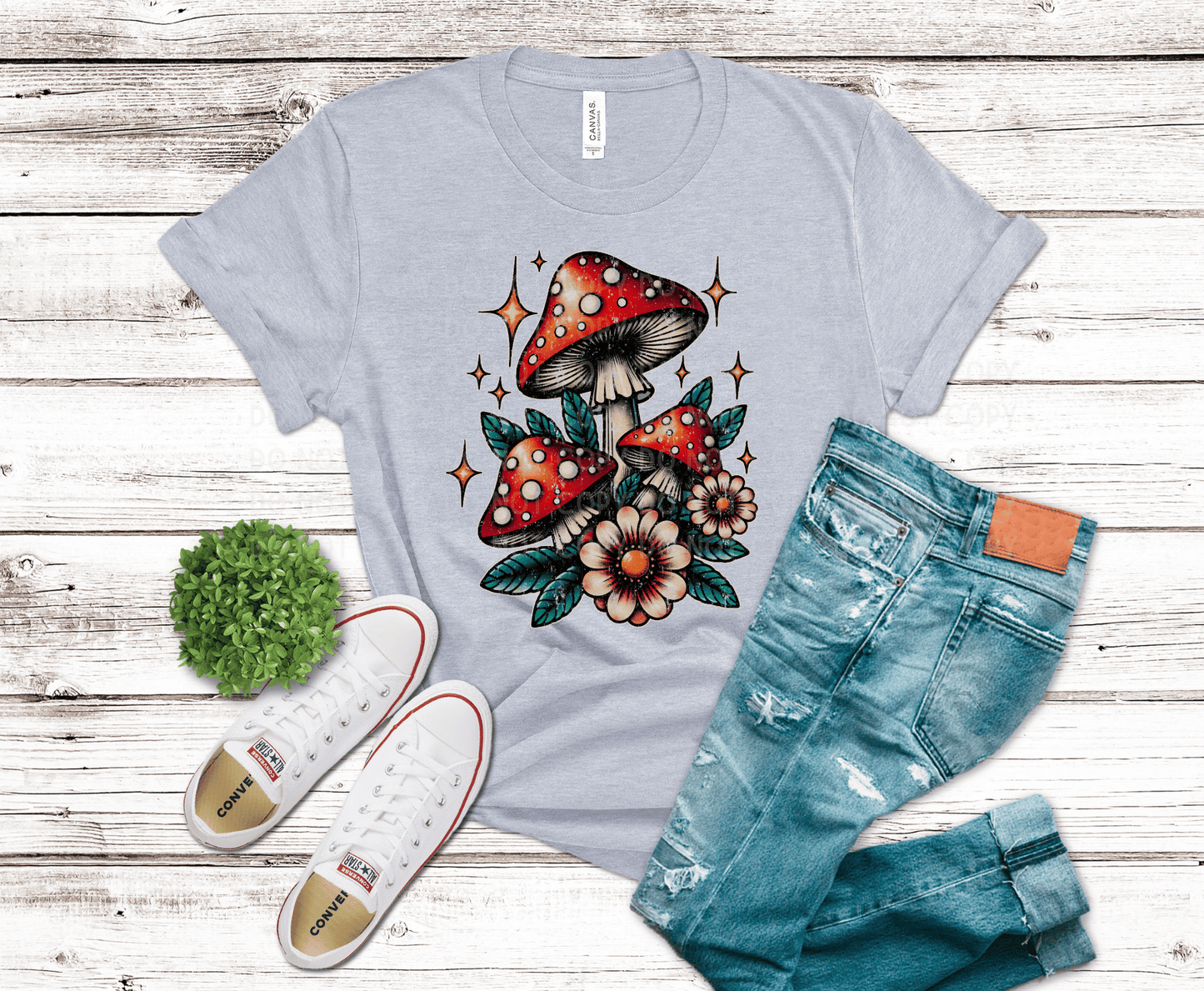 Mushroom Floral | DTF - Griffin Expressions