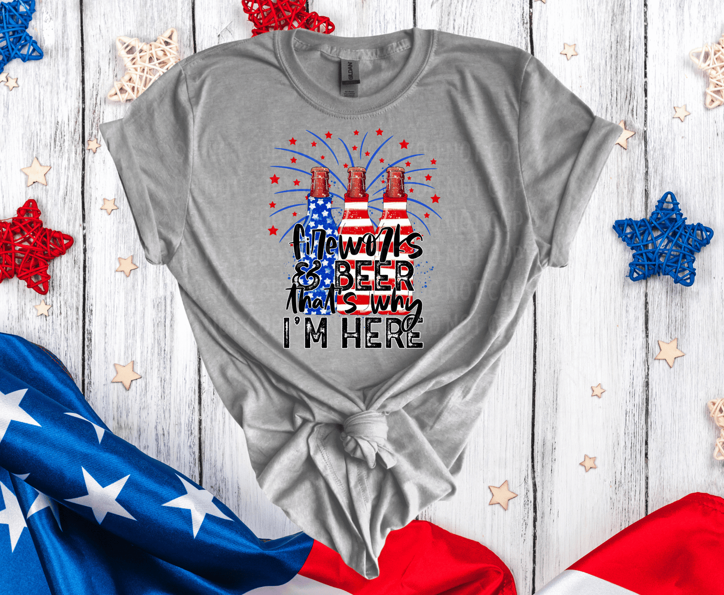 Fireworks And Beer | DTF - Griffin Expressions