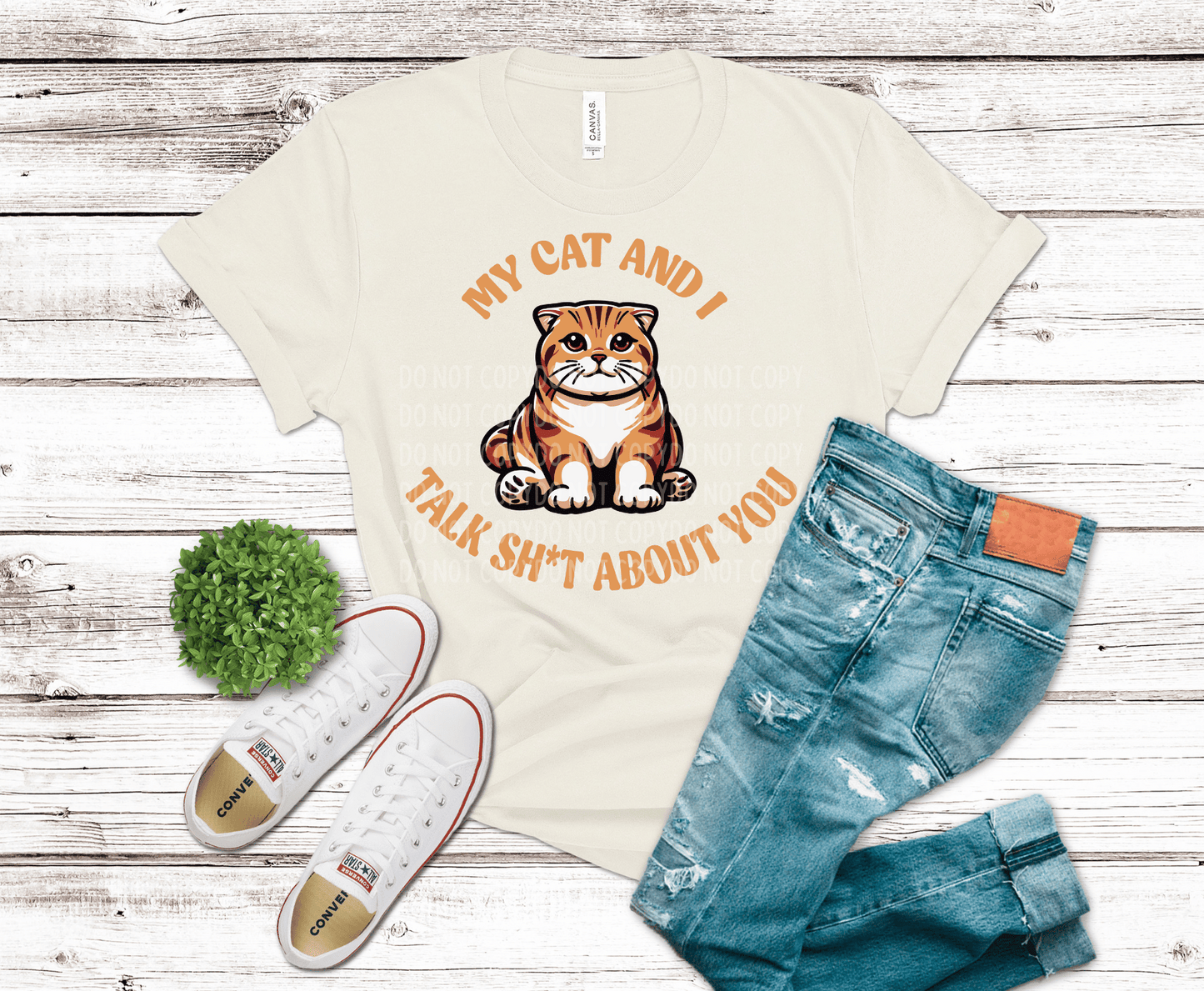 Sarcastic Cat | Premade DTF Transfer Gang Sheet For Graphic Tees - Griffin Expressions