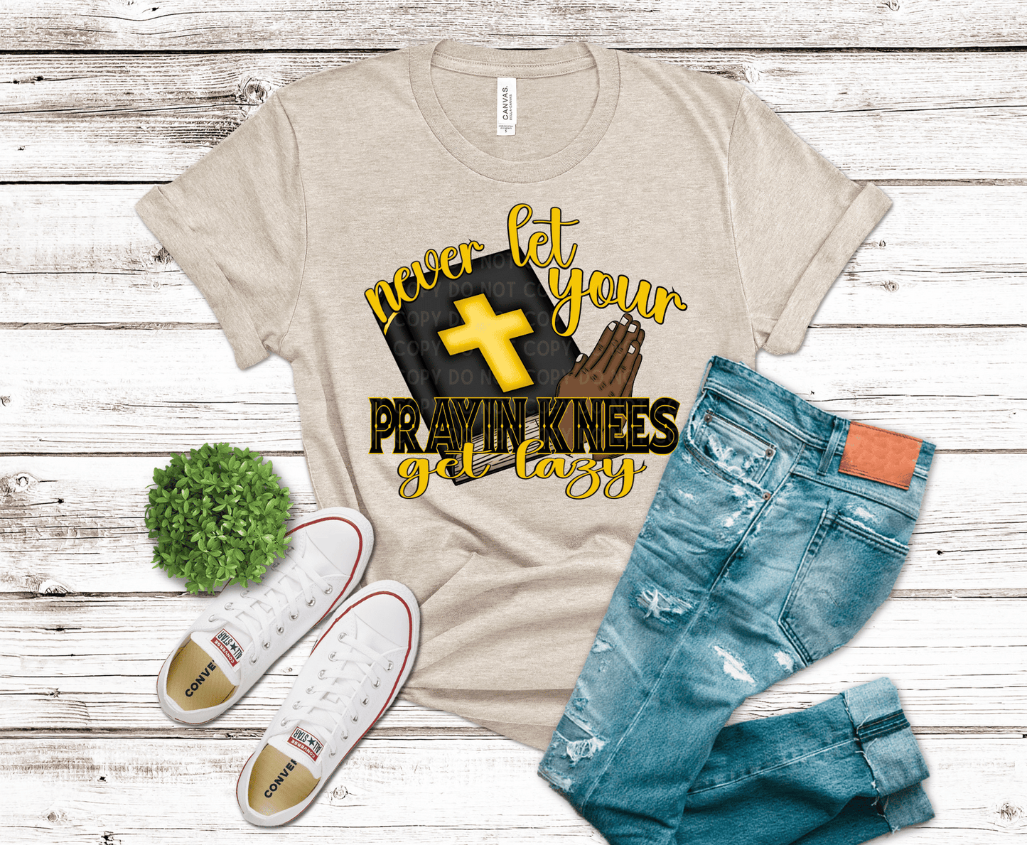 Praying Knees Get Lazy African | DTF - Griffin Expressions