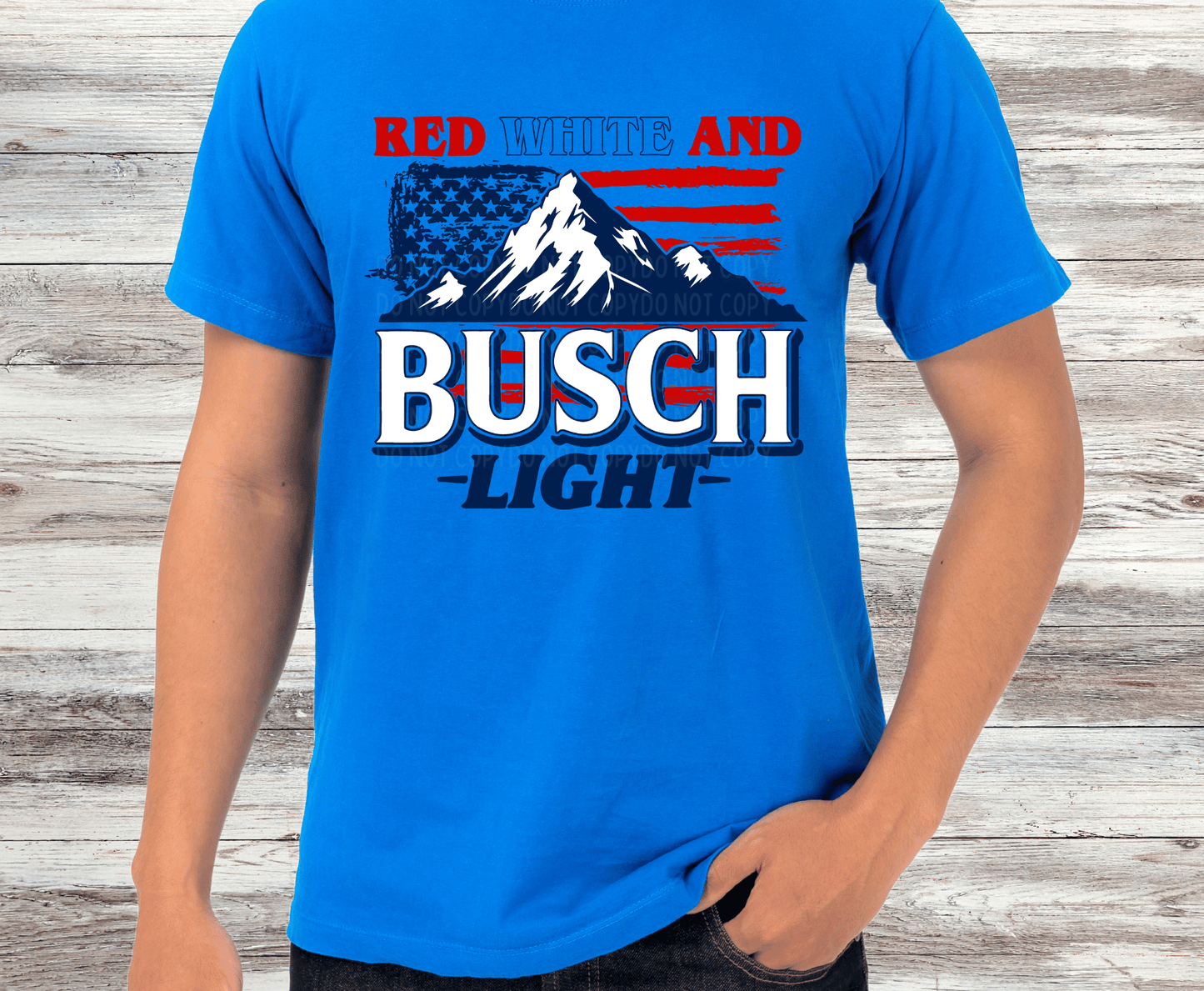 Red, White, Busch Light | DTF - Griffin Expressions
