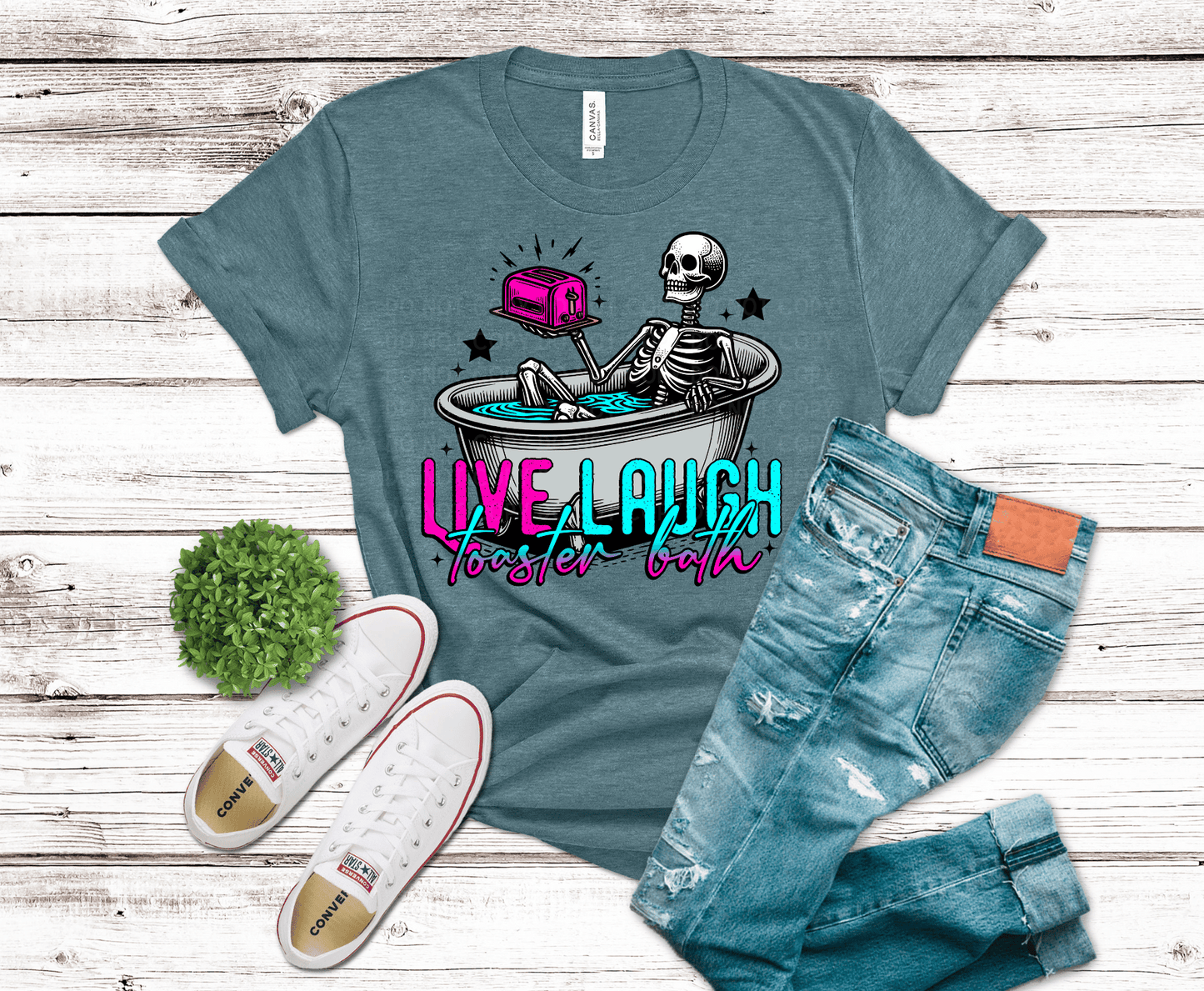 Live Laugh Toaster Bath | DTF - Griffin Expressions